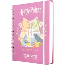 CurePink AEESVA52601 A5 týdenní 2026/2027 Harry Potter Hogwarts