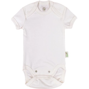 Bio Baby Боди с къс ръкав Bio Baby - органичен памук, 68 cm, 4-6 месеца, бяло (97218107) - baby