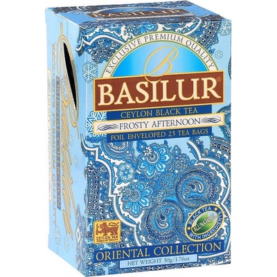 Basilur Aromatizovaný černý čaj Orient Frosty Afternoon porcovaný s přebalem 25 sáčků