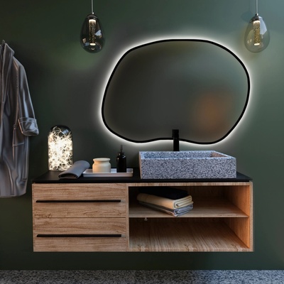 Baltica Design Bright Stain II 100x72 cm čierna 5904107919560