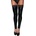 Noir Handmade F158 Powerwetlook Stockings with Elastic Tape L