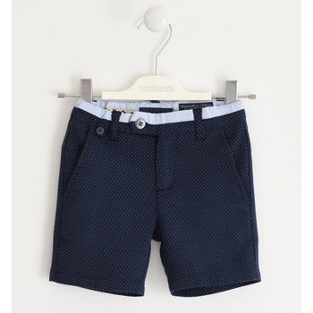 Sarabanda kraťasy plátěné tmavě modré s puntíkem
