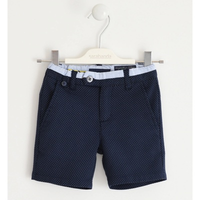 Sarabanda kraťasy plátěné tmavě modré s puntíkem