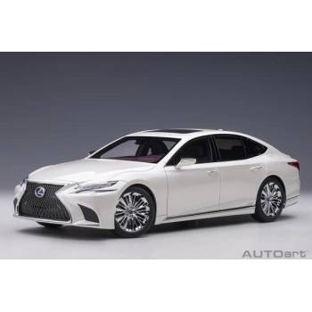 AUTOart 1: 18 lexus ls500h 2018 sonic white - autoart - 78866