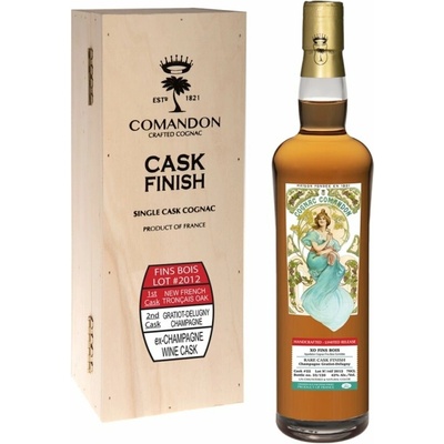 Comandon Rare Cask 2012 Fins Bois 42% 0,7 l (dřevěný box)