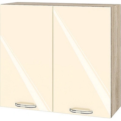 ИРИМ Горен кухненски шкаф Сити АРФ-Бежово гланц-05-4 80 см