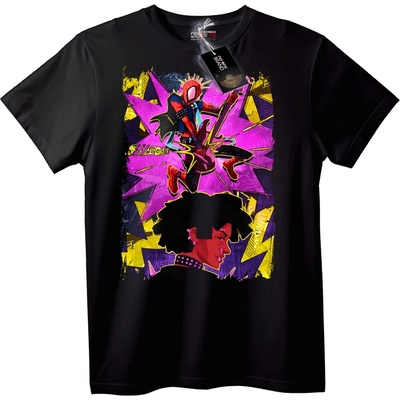 NOONEBRAND Тениска Spider-Guitar Герой - L, Black