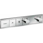 Hansgrohe Вграден термостатичен смесител за вана и душ Hansgrohe RainSelect, гланциран хром, 2 функции (15380000)