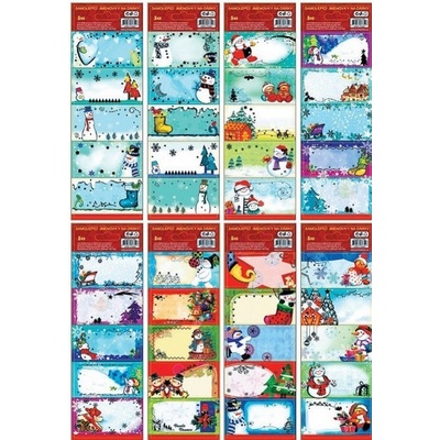 Anděl Samolepicí jmenovky na dárky - s ražbou - 5 ks - 1220 – Zboží Mobilmania