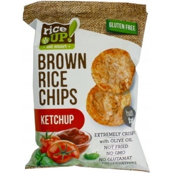 Nuhealth Rýžové chipsy kečup 60g
