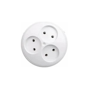 TIMEX-ELEKTRO Timex Plug Arm 3x2P round white (R-35)