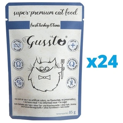 Gussto Cat Fresh Turkey & Tuna 24 x 85 g