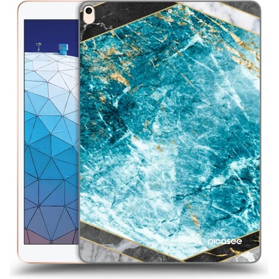 Picasee silikónový čierny obal Apple iPad Air 10.5 2019 3.generace Blue geometry