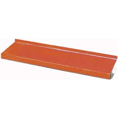 Parapet venkovní r.š.250mm - pozink Lakovaný RAL 8004 cihlová s folií dl.2m