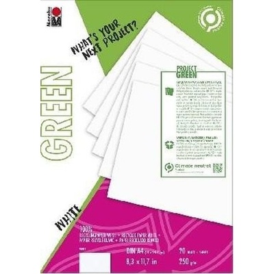 Marabu Green Sada papierov A4 White recykl