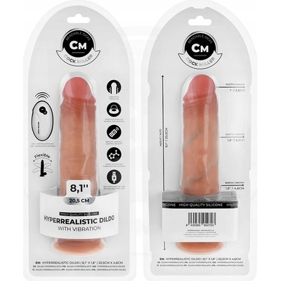 Cock miller hyper-realistic dildo with suction cup and thrusting with remote control 20.5 cm