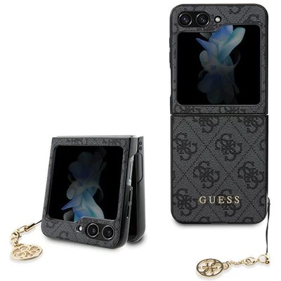 GUESS GUHCZF5GF4GGR F731 Z Flip 5 сив твърд калъф 4G Charms Collection (GUHCZF5GF4GGR)
