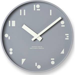 Lemnos Стенен часовник m, s, s. сив (syo21-04 gy)