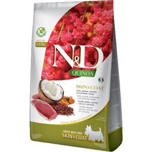 N&D N&D Quinoa Skin & Coat Duck, Mini за мини породи с патешко месо, киноа, кокос, куркума