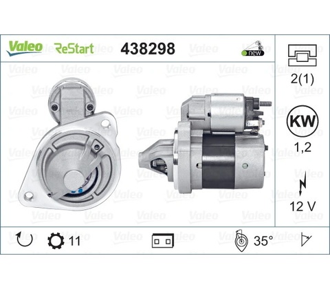 VALEO Startér 438298