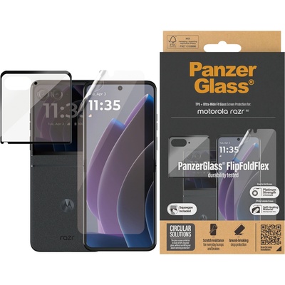 Panzer Стъклен протектор PanzerGlass за Motorola Razr 50, Tpu+ Стъклен протектор, UWF