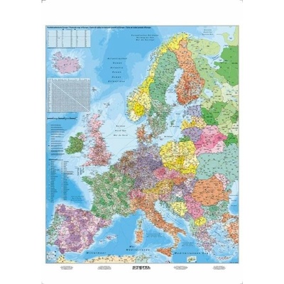 Mapa Európa PSČ
