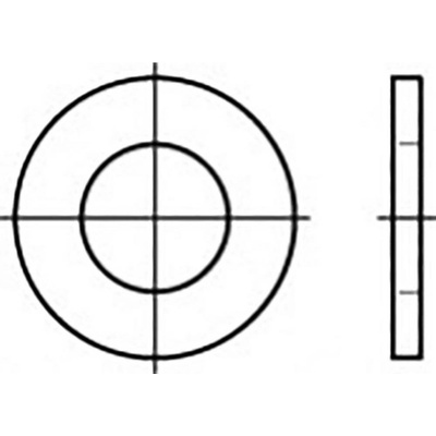podložka ocel 100 ks TOOLCRAFT TO-5433690