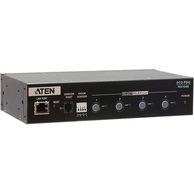 Aten IP управляем контролер за електрозахранване ATEN PE4104G, 4x IEC 320 C13, черен (PE4104G)