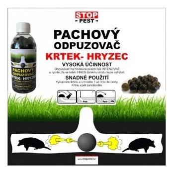 STOP PEST pachový odpuzovač krtek-hryzec 150 ml