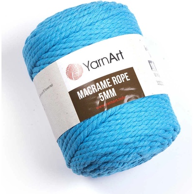 Yarn Art Macrame Rope 5 mm 763 tyrkysová