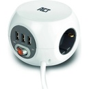 ACT 3 Plug + 3 USB 3 m Switch (AC2410)