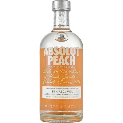 Absolut Peach 38% 0,7 l (čistá fľaša)