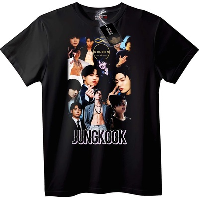 NOONEBRAND Тениска BTS Jungkook Колаж - 6XL, Black