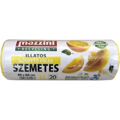 Mazzini Торба за боклук MAZZINI с аромат на цитрусови плодове с издърпваща се лента 49x60 cm 35L 20 броя 104001 (104001)