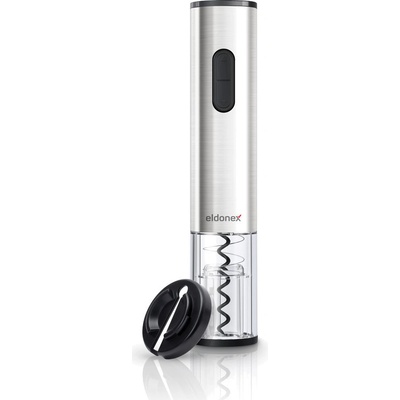 ELDONEX WineSpin Premium elektrický otvírák na víno, STŘÍBRNÝ