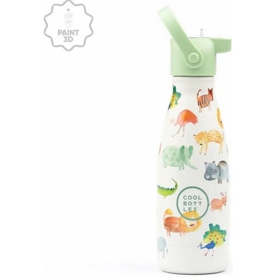 Cool Bottles dětská nerezová termolahev Kids African Safari 260 ml