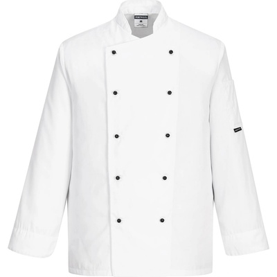 Portwest SOMERSET CHEFS C834 / Rondon, дълъг ръкав - бял L (C834WHRL)