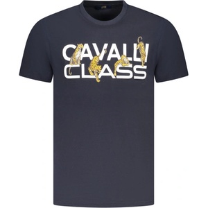Cavalli class Тениска с къс ръкав за мъже cavalli class, Размер 2xl, Цвят Синьо (txt60mjd060_bl04502)