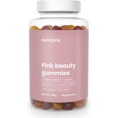 BeastPink Pink Beauty Gummies 60 ks