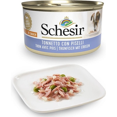 Schesir Dog Adult tuniak a hrášok 85 g