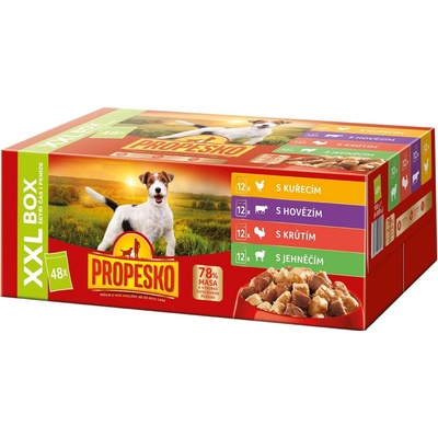 Propesko kura hovädzie morka jahňa 48 x 100 g