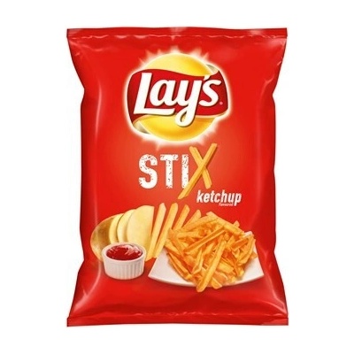 Lay's Stix Ketchup čipsy 26 x 130 g