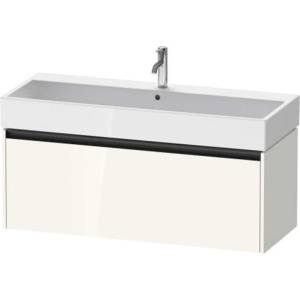 Duravit Ketho. 2 - Шкафче за умивалник 44x118x46 см, 1 чекмедже, лъскаво бяло K25079022220000 (K25079022220000)