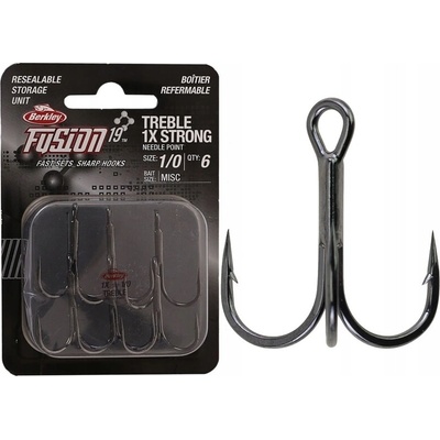 BERKLEY Fusion 19 Treble Hooks vel.1 6 ks