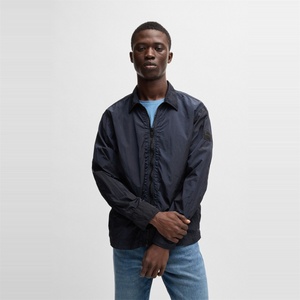 Boss Men's Leejay1M Orange Overshirt - Dark Blue 404