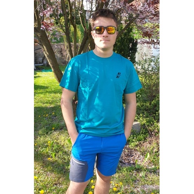 Scharf pánské tričko krátkým rukávem malé logo tmavý tyrkys