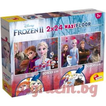 Lisciani Пъзел LISCIANI 86580 - 2 x 24 части - Замръзналото кралство 2, двулицеви пъзели (LI86580)