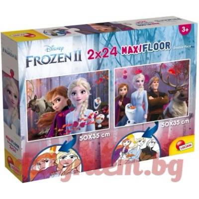 Lisciani Пъзел LISCIANI 86580 - 2 x 24 части - Замръзналото кралство 2, двулицеви пъзели (LI86580)