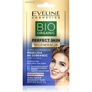 Eveline Cosmetics Perfect Skin Bio Olive Oil ревитализираща нощна маска за лице с маслинено олио 8ml