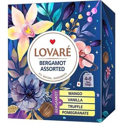 Lovaré Bergamot Assorted kolekcia čiernych čajov 32 vrecúšok